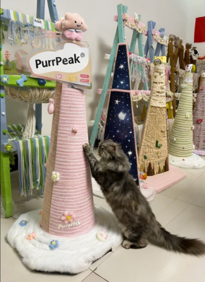 alveraq® Feline Sky Castle Cat Tree Tower – Cozy Napping Nooks, Durable Scratching Posts & Perch for Indoor Kitty’s Climbing Adventure | Ultimate Whisker Wonderland
